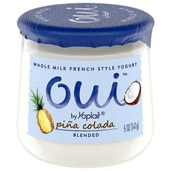 Oui By Yoplait Pina Colada French Style Yogurt , 5 Oz - 5 Oz