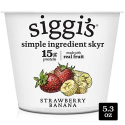 Siggi's Icelandic Skyr Lowfat Yogurt Strawberry Banana, 5.3 Oz - 5.3 Oz