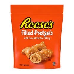Reeses Filled Pretzels W/ Peanut Butter 9oz - 9 Oz