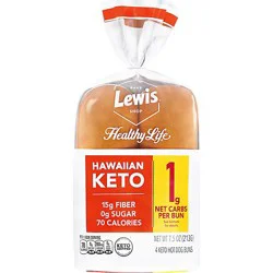 Lewis Bake Shop Healthy Life Hawaiian Keto Hot Dog Buns - Ea
