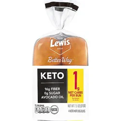 Lewis Bake Shop Healthy Life Keto Hot Dog Buns - 7.5 Oz
