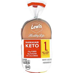 Lewis Bake Shop Healthy Life Hawaiian Keto Burger Bun - Ea
