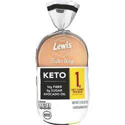 Lewis Bake Shop Healthy Life Keto Burger Buns - 7.5 Oz