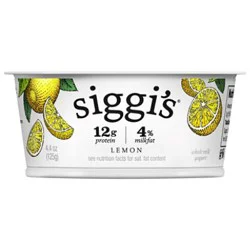 Siggi's Icelandic Skyr Whole Milk Yogurt, Lemon, 4.4 Oz. - 4.4 Oz