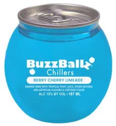 Buzzballz Chillers Berry Cherry Limeade 187ml Wine - 187 Ml