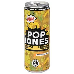 Pop Jones Prebiotic Pineapple Ginger 12fz - 12 Fz