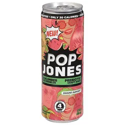 Pop Jones Prebiotic Watermelon Cucumber 12fz - 12 Fz