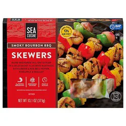 Sea Cuisine Shrimp Skewers Smoky Bourbon Bbq - 13.1 Oz