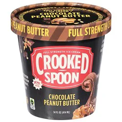 Crooked Spoon Ice Cream Chocolate Peanutbutterm - 14 Fz