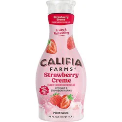 Califia Bev Strawberry Cream Drinkonut Milk & Strawberry Juice Refresher 48 Fz - 48 Fz