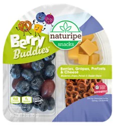 Naturipe Snacks Berry Buddies Berries Grapes Pretzels Cheese 3oz - 3 Oz