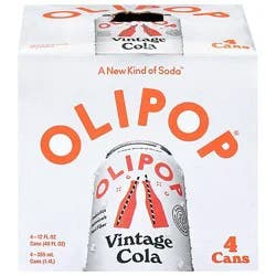 Olipop Vintage Cola Prebiotic Soda Cans - 4-12 Fl. Oz.