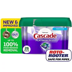 Cascade Platinum Plus Actionpacs Fresh Scent 26 Ct - 26 Ct
