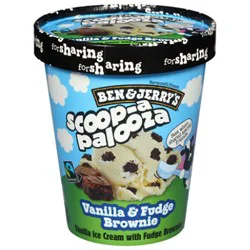 Ben & Jerry's Ice Cream Vanilla Fudge Brownie 1 Qt - 1 Qt