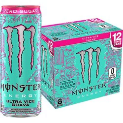 Monster Energy Ultra Vice Guava - 6 -12 Fz