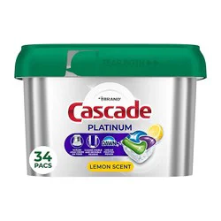 Cascade Platinum Actionpacs, Lemon Scent - 34 Ct. - 34 Ct