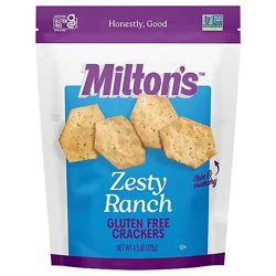 Miltons Crackers Zesty Ranch 4.5oz - 4.5 Oz