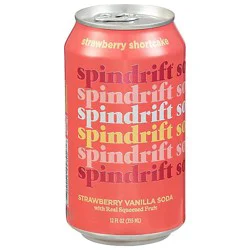 Spindrift Soda Strawberry Shortcake 12fz - 12 Fz