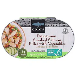 Coles Salmon Patagonian With Vegetable Ready To Eat - 5.6 Oz