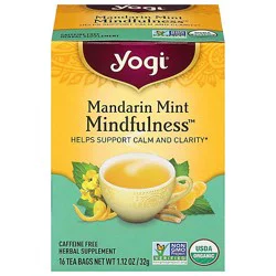 Yogi Teas Tea Mandarin Mint Mindfulness - 1.12 Oz
