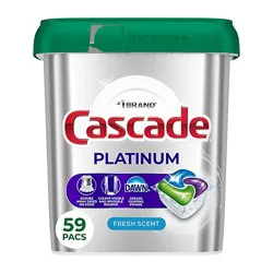 Cascade Platinum Actionpacs Fresh Scent - 59 Count