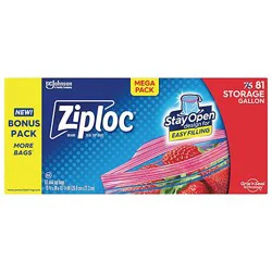 Ziploc Storage Gallon Bags Megapack - 81 Ct