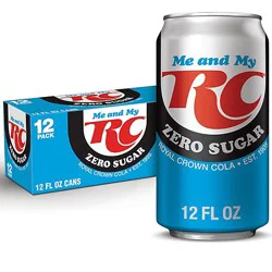 Rc Cola Zero Sugar 12-12fz - 12-12 Fz