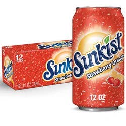 Sunkist Strawberry Orange 12-12fz - 12-12 Fz