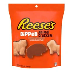 Reeses Dipped Animal Crackers Stand Up Pouch - 8.5 Oz