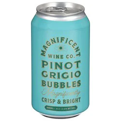 Magnificent Wine Co Pinot Grigio Bubbles 355ml Wine - 355 Ml