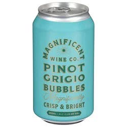 Magnificent Wine Co Pinot Grigio Bubbles 355ml Wine - 355 Ml