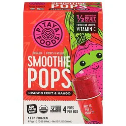 Pitaya Foods Smoothie Pop Mango Dairy Free Organic - 12 Fz