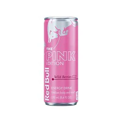 Red Bull Pink Edition Energy Drink Wild Berries 80mg Caffeine - 8.4 Fl. Oz.