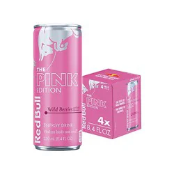 Red Bull Pink Edition Energy Drink Wild Berries 80mg Caffeine - 4-8.4 Fl. Oz.