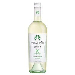 Menage A Trois Light Pinot Grigio 750 Ml Wine - 750 Ml