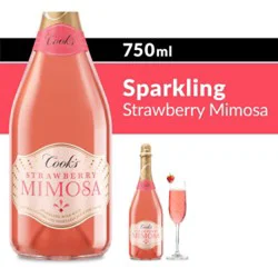 Cooks Spkl Strawberry Mimosa 750 Ml Wine - 750 Ml