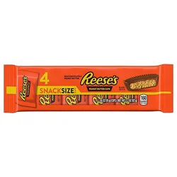 Reeses Milk Chocolate Peanut Butter Cup Snack Size Bar 4-Pack - 2.2 Oz