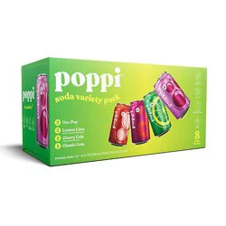 Poppi Prebiotic Variety Pack - 8 - 12 Fl. Oz.