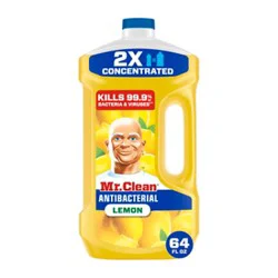 Mr. Clean Antibacterial Multi-Surface Cleanner, Lemon - 64 Oz - 64 Fz