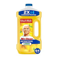 Mr. Clean Antibacterial Multi-Surface Cleanner, Lemon - 64 Oz - 64 Fz