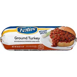 Festive Ground Turkey Frozen - 16 Oz