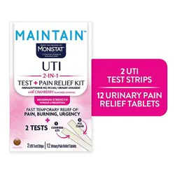 Monistat Urinary Track Pain Relief 12ct Kit With Test Strips - 12 Ct