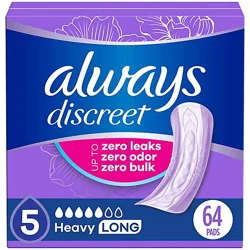 Always Discreet Medium Adult Incontinence - 64 Ct