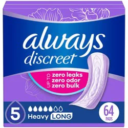 Always Discreet Medium Adult Incontinence - 64 Ct