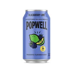 Popwell Blackberry Lime 12fz - 12 Fz