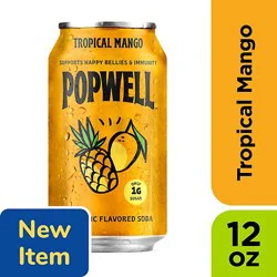 Popwell Tropical Mango - 12 Fl. Oz.