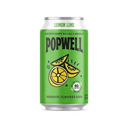 Popwell Lemon Lime - 12 Fl. Oz.