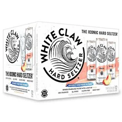 White Claw Peach 12-12 Fl Oz In Cans - 12-12fz