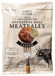 Force Of Nature Gf Classic Meatballs 14 Oz - 14 Oz