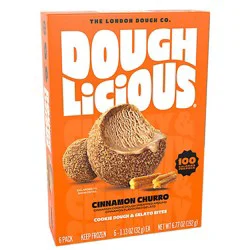 Doughlicious Bites Gelato Cinnamon Churro Cookie Dough - 6.77 Oz